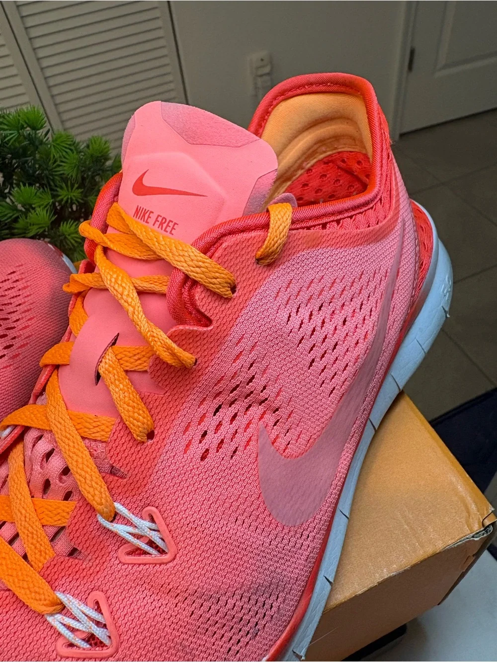 Nike Free Run Trail Coral Pink Women’s running shoes size 9.5